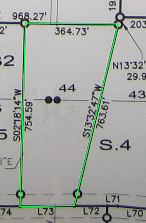 Plat Map Lot 44